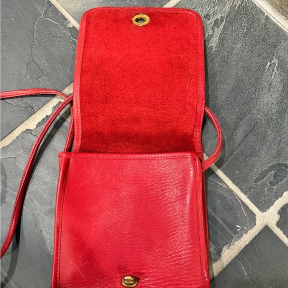 Coach 9620 vintage red leather pouch purse - Picture 5 of 12